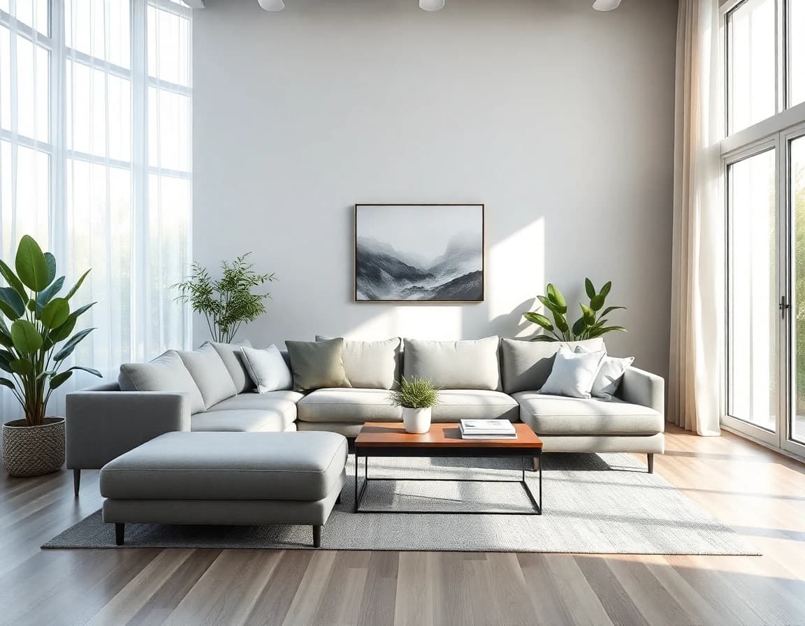 Living Room - AI room design example